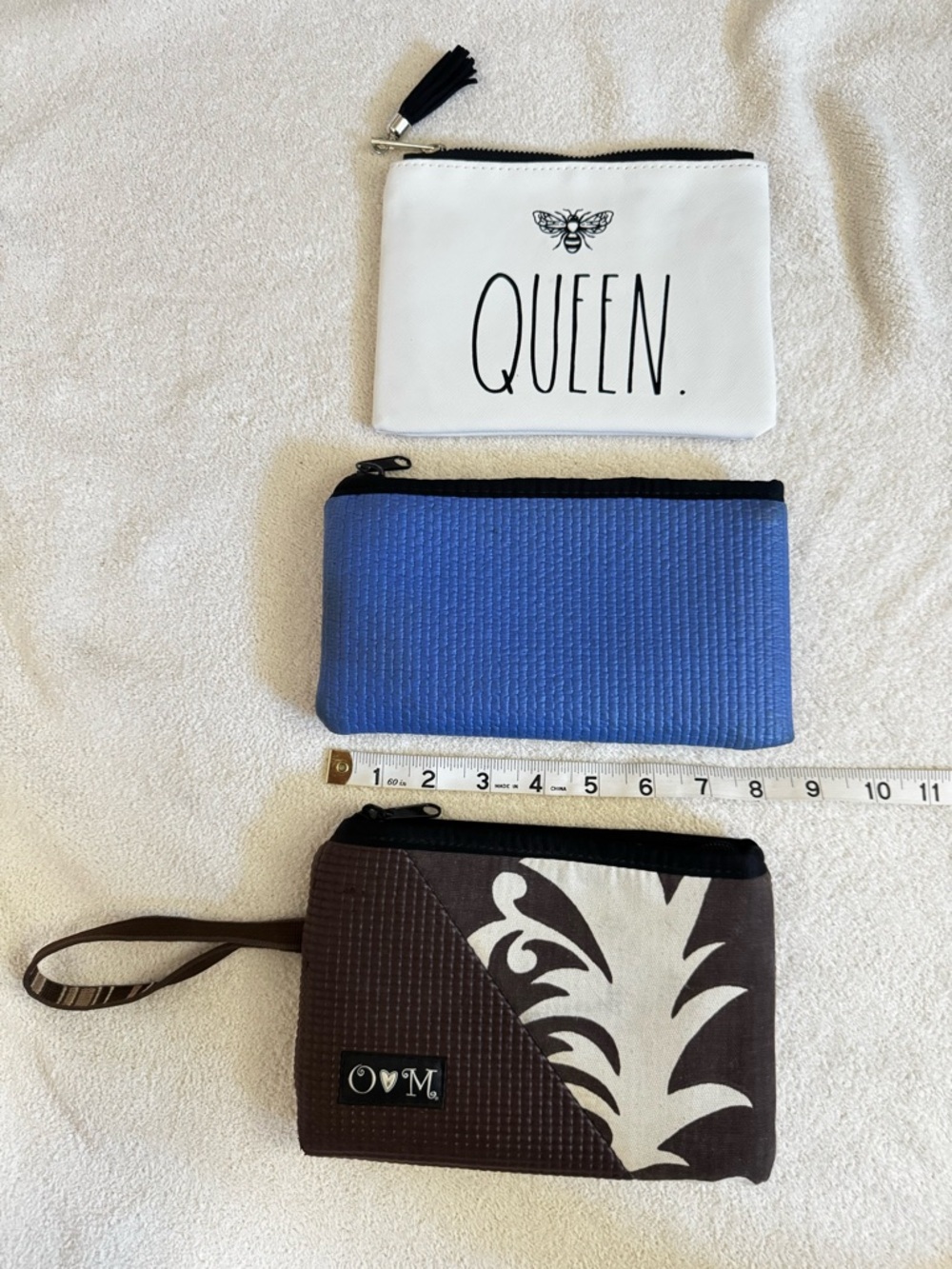 SET of 3 Zip-top Pouches